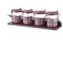 Mini Spice Jars Spice jar bottle kitchen set combination home storage