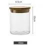 Glasbehälter zur Aufbewahrung, Nordic, einfach, Küche, Lebensmittel, Getreide, Transparent, Teekanne, Kaffeekanne, Dichtbehälter, DELICATEWNN (Kapazität: 450ml)