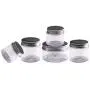 Travel Sample Containers, Tea Storage Jar, Incense Powder Container - Small Plastic Jars with Lids, Clear Plastic Containers, Set of 5(25ml, 30ml, 50ml, 80ml, 100ml) Travel Sample Containers, Tea Storage Jar, Incense Powder Container - Small Plastic Jars with Lids, Clear Plastic Containers, Set of 5(25ml, 30ml, 50ml, 80ml, 100ml)