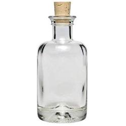 Viva Haushaltswaren Small Glass Apothecary Bottles with Cork Stoppers 100 ml with a Funnel (Diameter 5 cm) by Viva Haushaltswaren