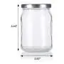 Large 13 oz / 380 ml Clear Thick Glass Wide Mouth Jar with Silver Metal Lid - (6 pack) + Labels Great for candle making, canning, storage, preserving, wedding and shower favors and more Large 13 oz / 380 ml Clear Thick Glass Wide Mouth Jar with Silver Metal Lid - (6 pack) + Labels Great for candle making, canning, storage, preserving, wedding and shower favors and more