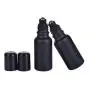 3Pcs 15ML Black Frosted Glass Empty Refillable Roll-On Bottles with Stainless Steel Roller Ball and Cap Essential Oil Perfume Eye Essence Fluid Cosmetic Containers Dispense Sample Vials for Beauty 3Pcs 15ML Black Frosted Glass Empty Refillable Roll-On Bottles with Stainless Steel Roller Ball and Cap Essential Oil Perfume Eye Essence Fluid Cosmetic Containers Dispense Sample Vials for Beauty