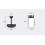 Mini Spice Jars European glass rotating seasoning bottle set creative kitchen home