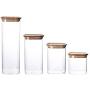 Glass Sealed Jars, Moisture-Proof Kitchen Food Containers, Storage Of Spices/Pasta/Oatmeal/Coffee Beans