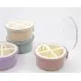 Mini Spice Jars 4 round covered kitchen seasoning boxes 4 serving bottles
