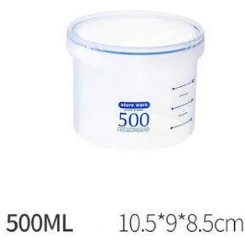 Glasbehälter, Gläser und Boxen – Küchen-Lebensmittel Verschluss-Lagerung Tank Haushalt Plastik Mit Deckel Transparent Snacks Trockenfrüchte Lagerung Tank Waage Box Stapel