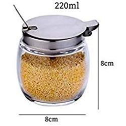 LQQGXLCondiment bottle, jar condiment storage box Spice jars, jars, jars, flavors, jars, food storage containers, sugar bowls, sugar jars