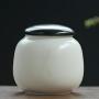 Mini Solid Tea Storage Box Spices Food Sealed Storage Bottles Canister Tea Jar Caddy Kitchen Sugar Storage Chest Ceramic Tank,wu yu4