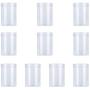 UPKOCH 10pcs Clear Plastic Airtight Food Storage Container Canister for Snacks Spice Grain Cereals 500ml