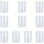 UPKOCH 10pcs Clear Plastic Airtight Food Storage Container Canister for Snacks Spice Grain Cereals 500ml