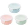 Milue Refrigerator Plastic Food Savers Keep Fresh Fruit Storage Box Mini Locking Bowl (Round)
