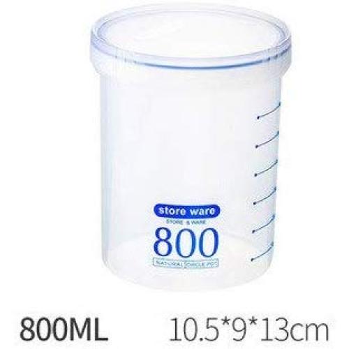 Bottles,Jars & Boxes - Kitchen Food Sealed Storage Tank Household Plastic With Cover Transparent Snacks Dried Fruit Storage Tank Scale Box Stack