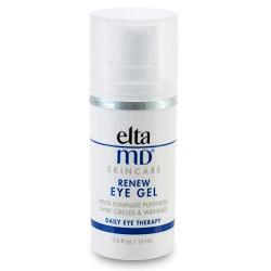 EltaMD Renew Eye Gel for Dark Circles, Under-Eye Puffiness, Fine Lines and Wrinkles, Anti-Aging Eye Cream with Peptides & Hyaluronic Acid, 0.5 oz.