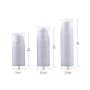 6PCS Empty Upscale White Plastic Airless Vacuum Cream Lotion Pump Bottle Container Jar Pot Travel Portable Bayonet Toner Bottle Vial (15ml/ 0.5oz)