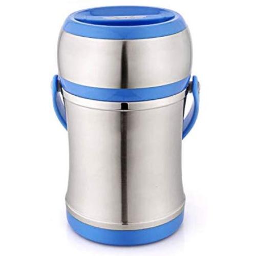 Thermos Food Jar Thermos Stainless Food Flask 2000ml,Leakproof Vacuum Insulated Food Containers Lunch Box,Storage Bag,Handle,Keep Hot 24 Hours (Color : No Bag)