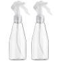 Empty Spray Bottles, Dedoot 2 Pack Small Spray Bottle 7oz Plastic Refillable Trigger Sprayer, Leak Proof Plant Mister Spray Bottles for Cleaning Solutions, Hair Care, Essential Oils