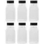 LARGE 16OZ CLEAR PLASTIC SPICE CONTAINERS BOTTLE JARS - FLAP CAP TO POUR OR SIFTER SHAKER. USED TO STORE SPICES, HERBS AND IS REFILLABLE-BPA FREE (6, black caps) LARGE 16OZ CLEAR PLASTIC SPICE CONTAINERS BOTTLE JARS - FLAP CAP TO POUR OR SIFTER SHAKER. USED TO STORE SPICES, HERBS AND IS REFILLABLE-BPA FREE (6, black caps)