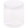 Milue 5cm OD Clear Strong PET Round Food Storage Container Jar Sealed with Clear Lid