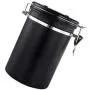 Contenant en Acier Inox pour Graines de Café – Joint Hermétique Noir Contenant en Acier Inox pour Graines de Café – Joint Hermétique Noir