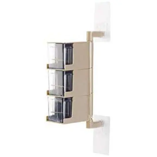 Spice Rack Multi Tier 360 Degree Rotating Wall Mount Seasoning Storage Box Jars Organizer Condiment Containers Kitchen Tools,3 Tiers Beige Spice Rack Multi Tier 360 Degree Rotating Wall Mount Seasoning Storage Box Jars Organizer Condiment Containers Kitchen Tools,3 Tiers Beige