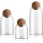 Creative Kitchen Transparent Storage Bottles For Bulk Products Jars With Lid Spices Sugar Tea Coffee Container Organizer Cans,T S
