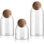 Creative Kitchen Transparent Storage Bottles For Bulk Products Jars With Lid Spices Sugar Tea Coffee Container Organizer Cans,T S