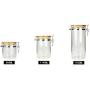 Hemoton Glass Food Storage Containers Airtight Storage Jar with Clip Lids Sealed Canister Food Storage Container (860ML)