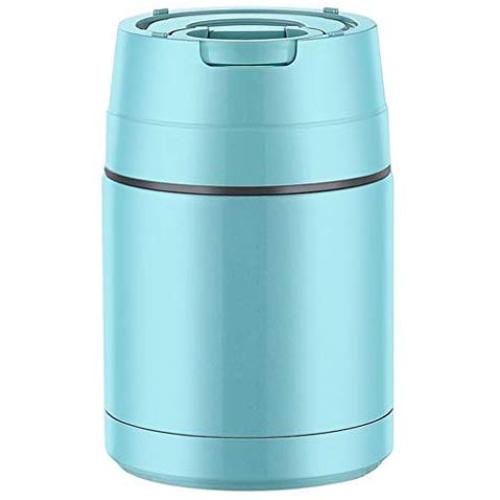 Food Flask Jar With Spoon Insulated Food Container Storage Containers For Hot And Cold Food Vacuum Insulated Lunch Box (Color : Blue, Size : 1000ML)