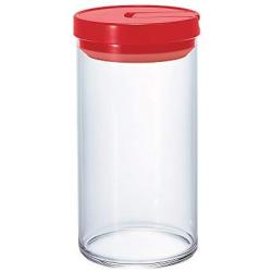 Hario Glass Canister, 1000ml, Red