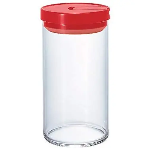 Hario Glass Canister, 1000ml, Red Hario Glass Canister, 1000ml, Red