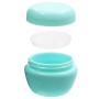 1 Oz (30ML) Small Plastic Jars with Lids and Inner Liners, Lotion Containers/Travel Cream Containers (Pack of 16, Green)