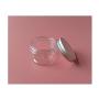 6PCS 120ml 4oz Empty Plastic Clear Cosmetic Makeup Jar Pot Containers Case with Silver Aluminum Lid Food Jar Cream Lotion Box Ointments Bottle