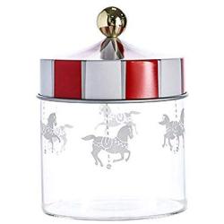 Glass Sealed Jar, Carousel Decor Iron Cover (21 oz.)