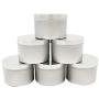 SUPVOX 10pcs Metal Tins Jar Top Empty Tins Candle Travel Tins Store Spices Candies Tea Gift Silver