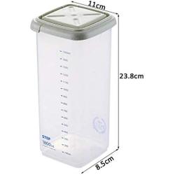 Transparent Plastic Kitchen Refrigerator Food Grain Storage Container Seal Milk Powder Nut Convenient Vacuum Storage Box 1800ML Food Dispensers