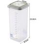 Transparent Plastic Kitchen Refrigerator Food Grain Storage Container Seal Milk Powder Nut Convenient Vacuum Storage Box 1800ML Food Dispensers