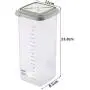Transparent Plastic Kitchen Refrigerator Food Grain Storage Container Seal Milk Powder Nut Convenient Vacuum Storage Box 1800ML Food Dispensers