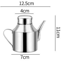 Stainless Steel Oil Dispenser,Leak Proof Vinegar Container Bottles Oil Dispenser Pot with Lid & Spout for Kitchen Cooking Oil Jar Cruet Storage containers