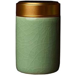 Ceramic Tea Storage Container Kitchen Storage Canister Jar for Candy Coffee - 8.3 x 5.3 cm/3.3 x 2.1 inches - 23