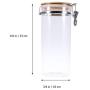 Hemoton Food Container Stainless Steel Airtight Storage Jar Storage for Loose Tea Coffee Bean Sugar Salt (1700ml)