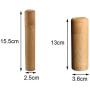 Tea Canister, Bamboo Wooden Tea Canister Holder Loose Leaf Tea Storage Box Tea Container Jar(3.6x13cm)