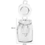 20 Pièces Petits Pots en Verre Transparent 7.6 cm (3 20 Pièces Petits Pots en Verre Transparent 7.6 cm (3