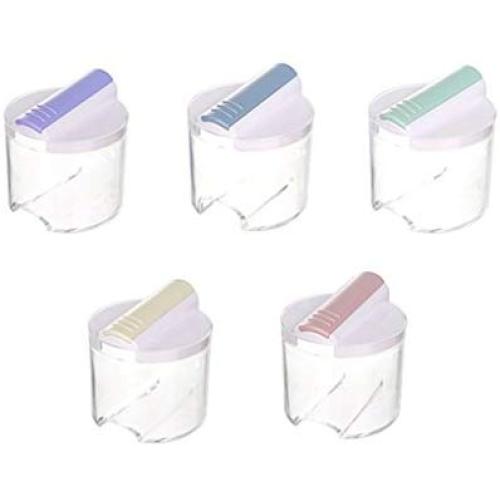 super1798 5 in 1 Kitchen Spice Jar Condiment Caster Storage Container Seasoning Sealed Box