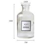 Nordic Glass Storage Jar Bottle Scandinavian European Transparent Desk Storage Bottle Organizer Flower Container Decor,1