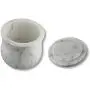 ShalinIndia Handmade Ocean Gray Storage Box - Marble - 3.5 inches by 3.5 inches - Use as a Spice Jar with Lid or Candy Dish - Perfect as a Gift (Lady Purple White) ShalinIndia Handmade Ocean Gray Storage Box - Marble - 3.5 inches by 3.5 inches - Use as a Spice Jar with Lid or Candy Dish - Perfect as a Gift (Lady Purple White)