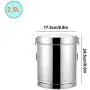 Contenant en Acier Inoxydable avec Couvercle, Grand Récipient Hermétique pour Riz, Organisation et Rangement de la Cuisine, Cellier, Idéal pour les Snacks, le Sucre, le Café, la Farine – 5 Tailles (Volume : 2,5L) Contenant en Acier Inoxydable avec Couvercle, Grand Récipient Hermétique pour Riz, Organisation et Rangement de la Cuisine, Cellier, Idéal pour les Snacks, le Sucre, le Café, la Farine – 5 Tailles (Volume : 2,5L)
