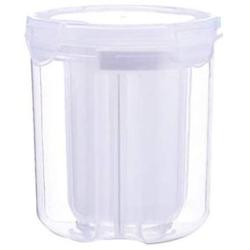 UPKOCH Food Storage Plastic Clear 4 Compartments Detachable Kitchen Cereal Container Dry Food Storage Jar with Lid for Kitchen Food