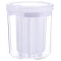 UPKOCH Food Storage Plastic Clear 4 Compartments Detachable Kitchen Cereal Container Dry Food Storage Jar with Lid for Kitchen Food