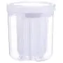 UPKOCH Food Storage Plastic Clear 4 Compartments Detachable Kitchen Cereal Container Dry Food Storage Jar with Lid for Kitchen Food UPKOCH Food Storage Plastic Clear 4 Compartments Detachable Kitchen Cereal Container Dry Food Storage Jar with Lid for Kitchen Food