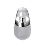 1PC 30ML/1 OZ Empty Round Frosted Glass Pump Bottles Container Vial Jar Pot With Clear Pump Head/Cap For Lotion Cream Make Up Cosmetics Liquids Dispenser Essential Oils Aromatherapy Skin Care(Silver)